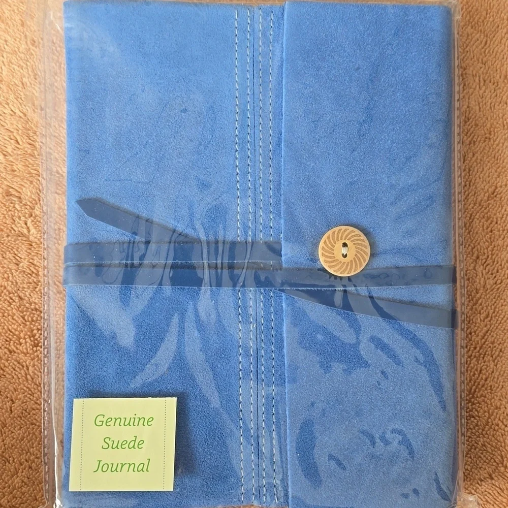 Barnes & Noble handstitched blue